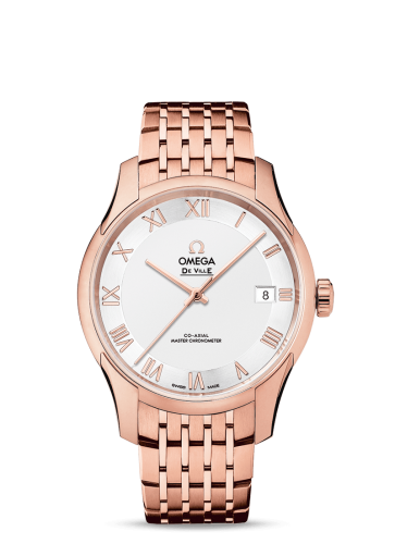 Omega De Ville Hour Vision Master Chronometer Sedna Gold / Silver / Bracelet